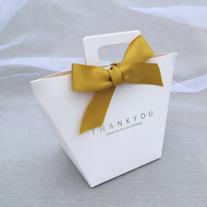 

Thank You Wedding Favors Candy Box Paper Gift Bag Birthday Party Decoration Supplies Baby Shower Chocolate Boxes Packaging