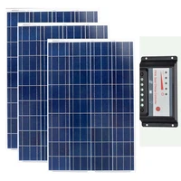 solar homekit 100w 200w 300w solar panel 100w 12v solar charge controller pwm 12v24v 30a solar battery rv caravan car camping