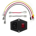 SIMAX3D 15 A 250 V переключатель питания AC 3pin розетка переменного тока с красным тройным перекидным переключателем штатив ножки из меди с плавким предохранителем 3d принтер