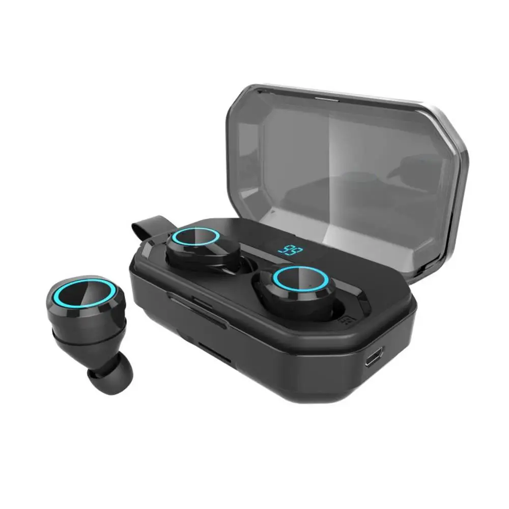 TWS Bluetooth V5.0 наушники X6 Pro Беспроводные Мини Наушники Hi-Fi стерео Спортивная гарнитура светодиодный дисплей наушники с микрофоном power Bank