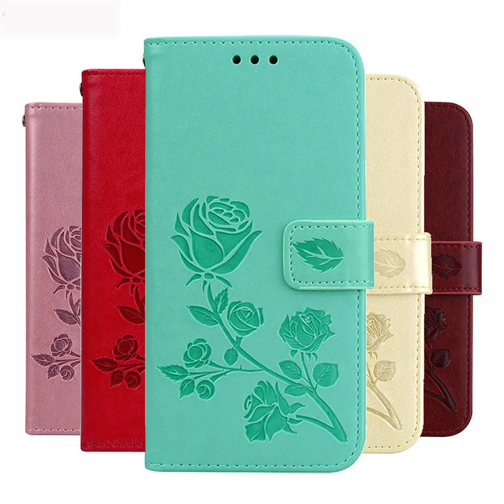 роскошный кожаный бумажник рисунком розы откидной Чехол на для Xiaomi Redmi 8 8A Note 8T note8