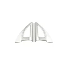 Аксессуары для Hyundai Solaris 2017 2018, серебряные треугольные декоративные наклейки на рамку колонки для передней двери автомобиля, Стайлинг крышки