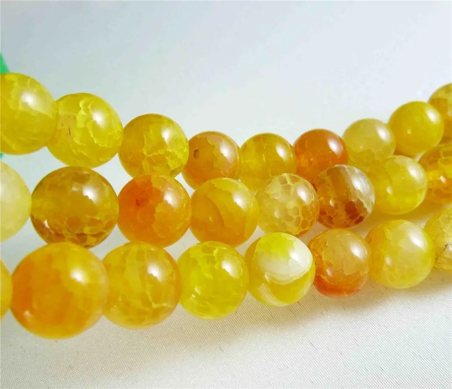 

Круглые бусины из агата с желтыми венами дракона, 6 мм, 2 шт., незакрепленные бусины 15 дюймов