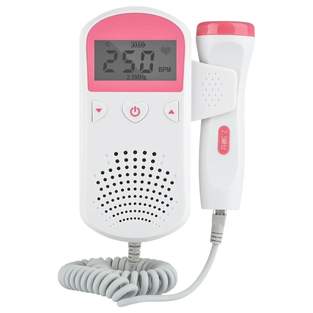 Household Doppler Fetal Portable Pregnant Baby Heart Rate Monitor 2.5MHz Pregnancy Baby Meter Fetal Sound Ultrasound Detector images - 6