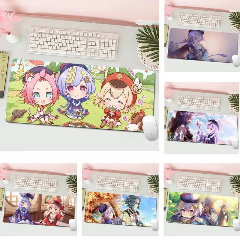 

Genshin Impact qiqi Laptop Gaming Mice Mousepad L Large Gamer Keyboard PC Desk Mat Computer Tablet Gaming Mouse Pad