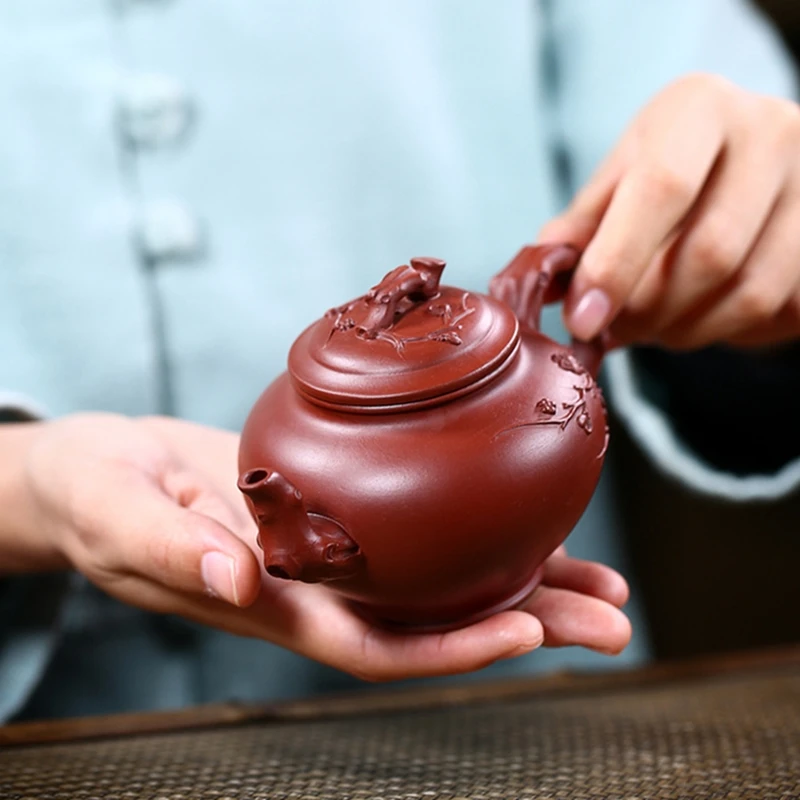 

Handmade Yixing Teapot Mud Dahongpao Kung Fu Kettle Creative Teaware Send Gift Box
