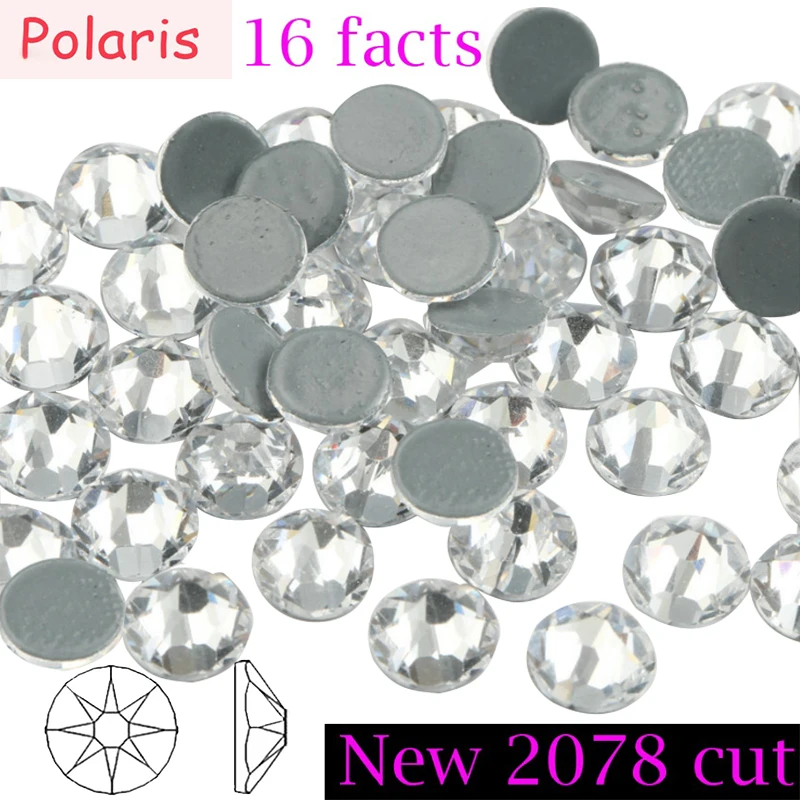 2078 стразы s все размеры SS10 SS16 SS20 SS30 кристально чистое стекло камень горячей