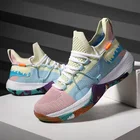 Мужские дышащие баскетбольные ботинки Superstar, мужские противоударные высокие кроссовки, амортизирующая спортивная обувь, ботильоны для уличных тренировок