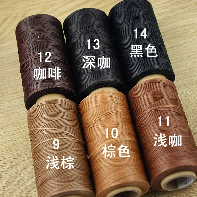 2 шт. сделай сам кожаные вязаные нитки Ручное шитье плоская Вощеная Полиэфирная