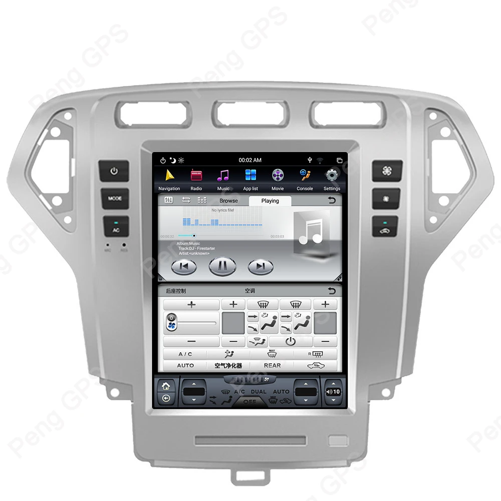 Android 8,1 автомобильный gps-навигация, dvd-плеер для Ford Fusion Mondeo MK4 2007-2010 4G+ 64G 4K видео Tesla стиль 10," ips 6 ядерный блок