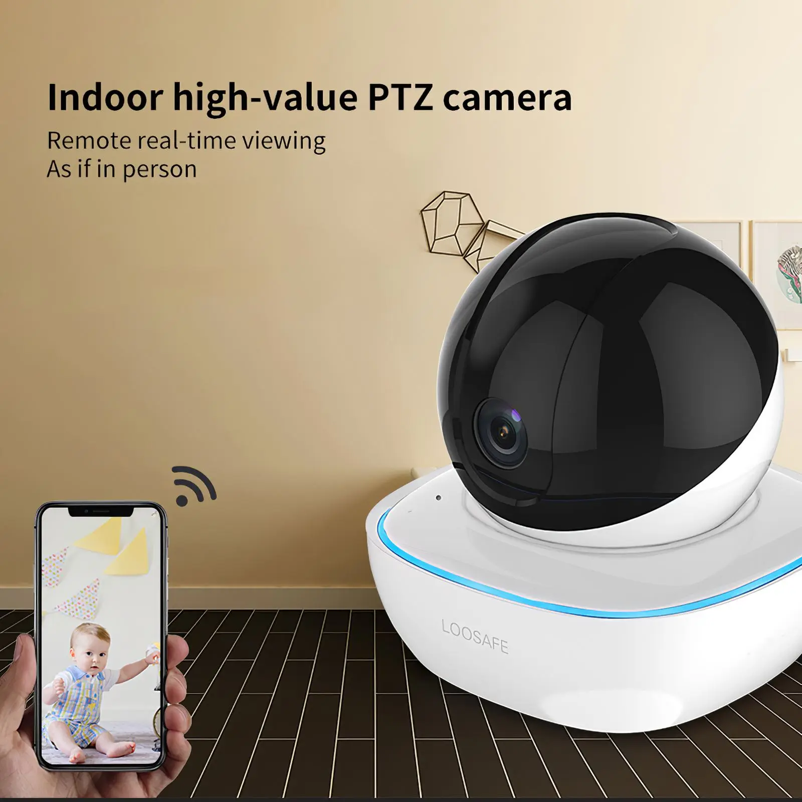 

Wireless Monitor Camera Two-Way Audio WIFI Intelligent Household Cam Monitor Automatic Tracking Alarm Camera Auto Tracking