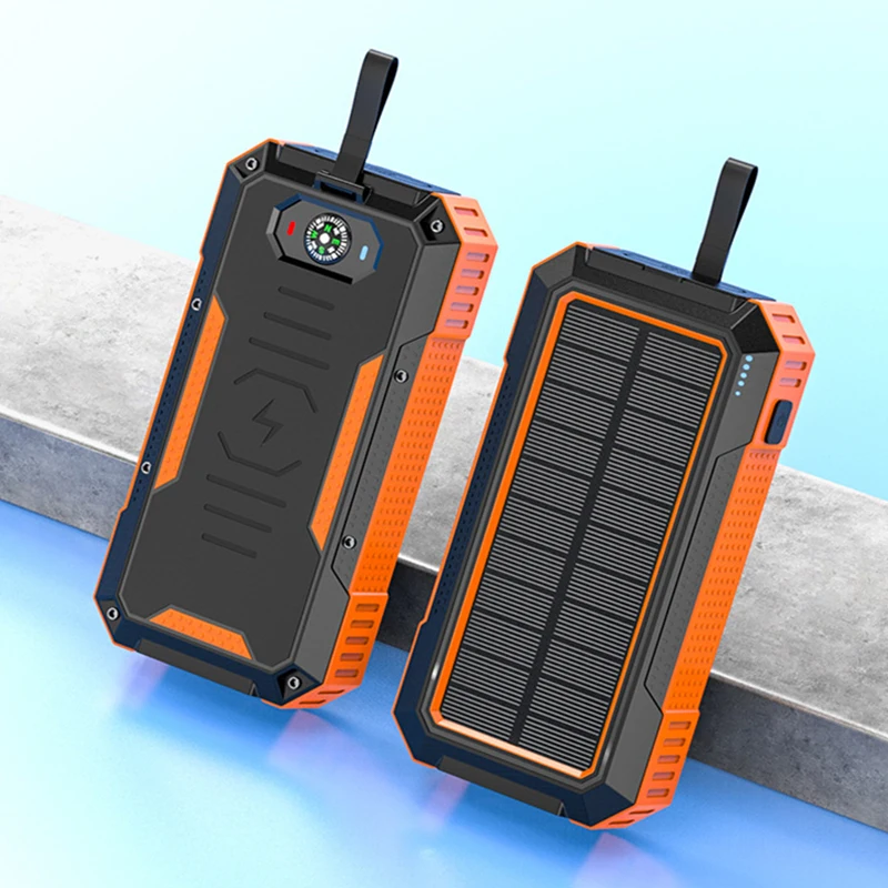 

15W Fast Qi Wireless Charger Solar Power Bank 50000mAh 22.5W Fast Charging Powerbank for iPhone 12 Samsung S21 Xiaomi Poverbank