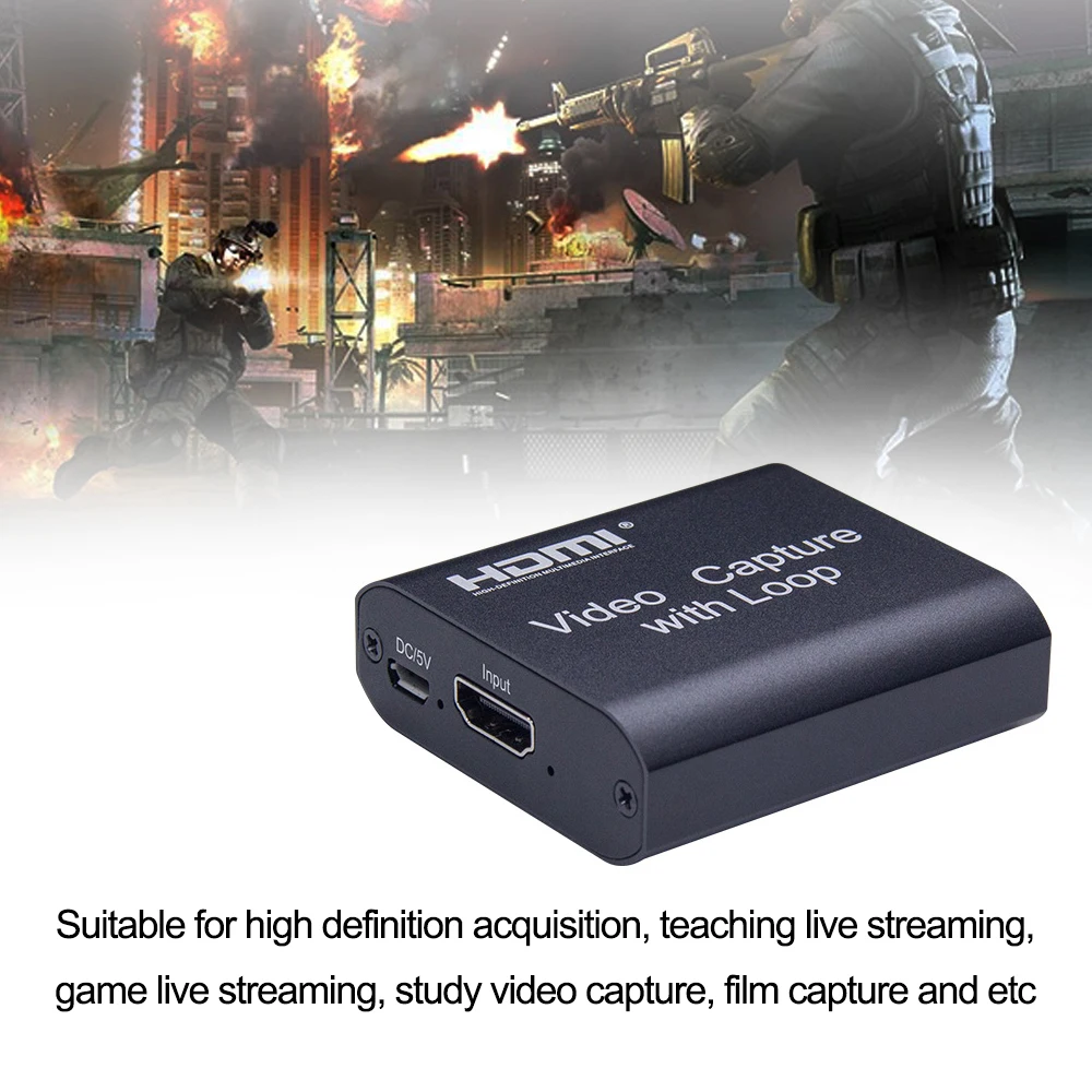 4K Вход 1080P выход HDM I высокой четкости USB видеозахват карта с петлей захвата|Детали