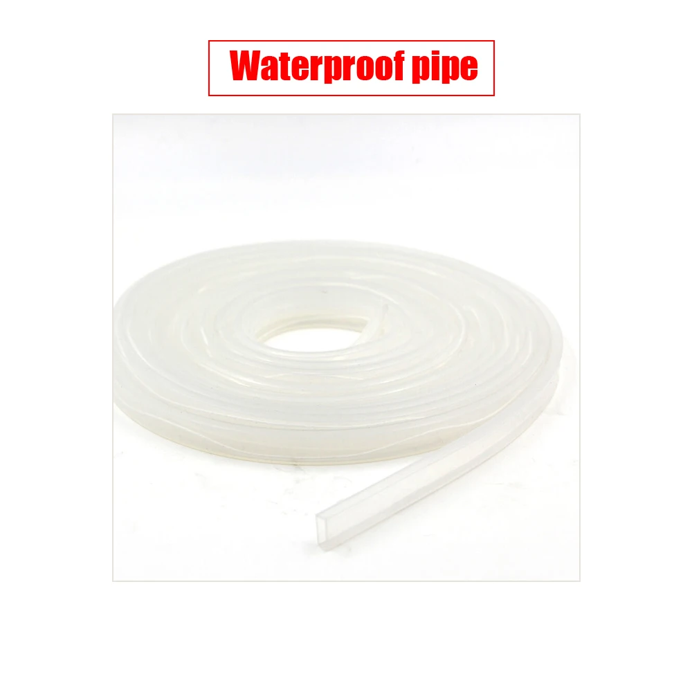 8mm/10mm/12mm Silicon tube cilp IP67 waterproof for SMD 5050 3528 5630 ws2801 ws2811 ws2812b led strip light 5/10/15/20m length - купить по