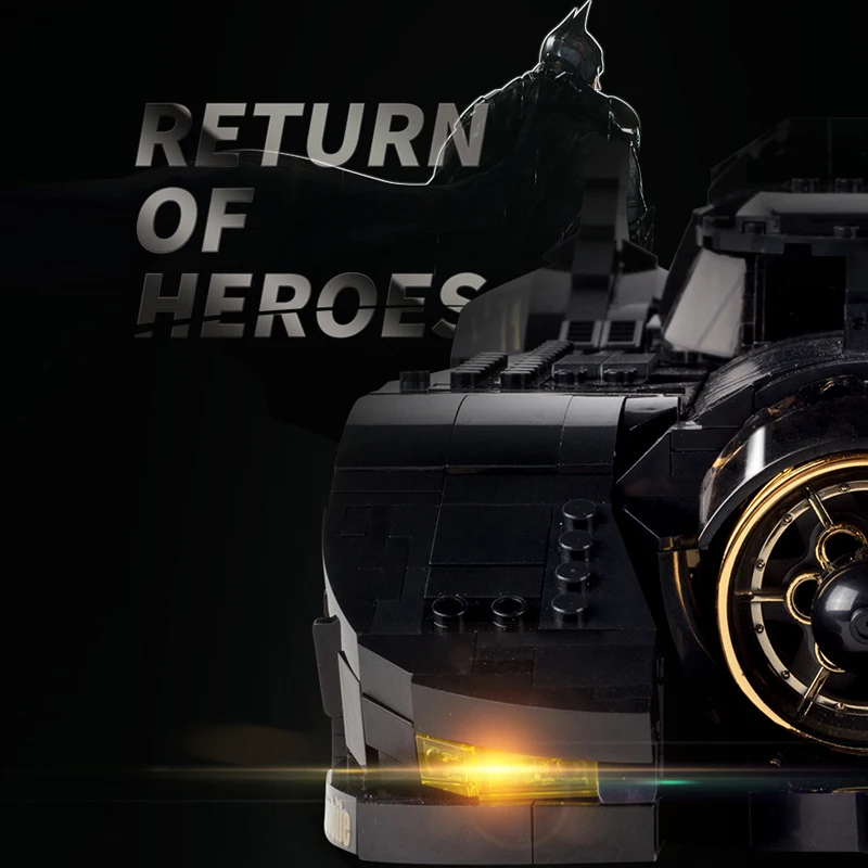 Конечный Бэтмобиль Decool 7144 совместимый с Legoing автомобиль набор выпуклые блоки MOC