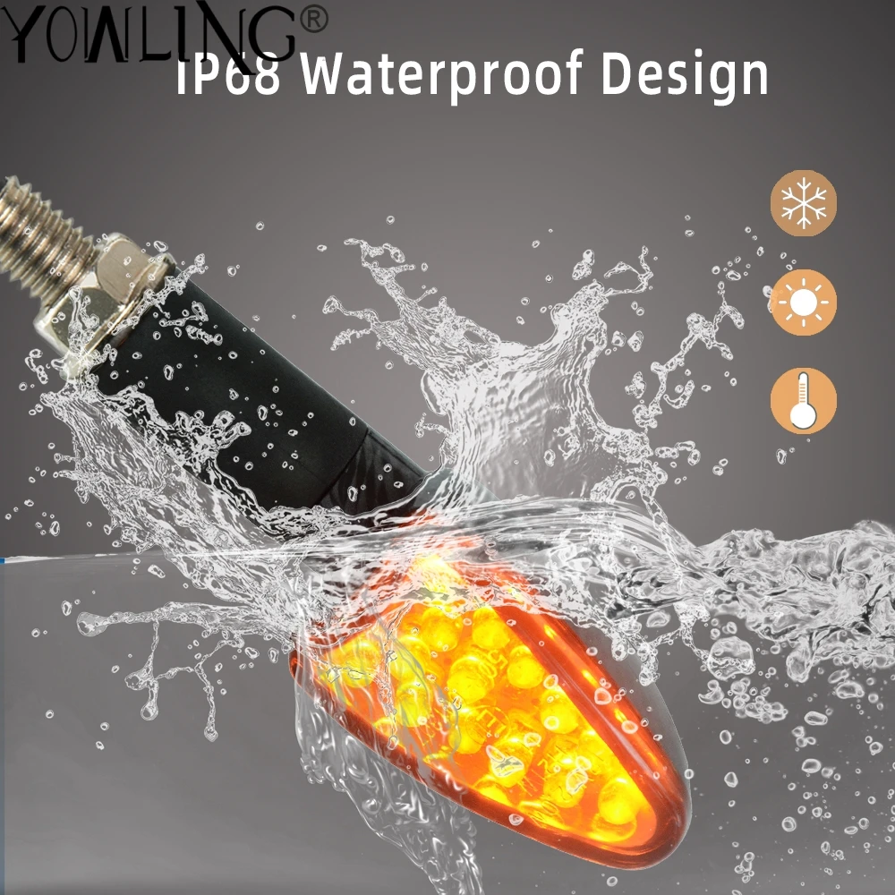 Светильник сигнал поворота для мотоцикла 12 светодиодов |