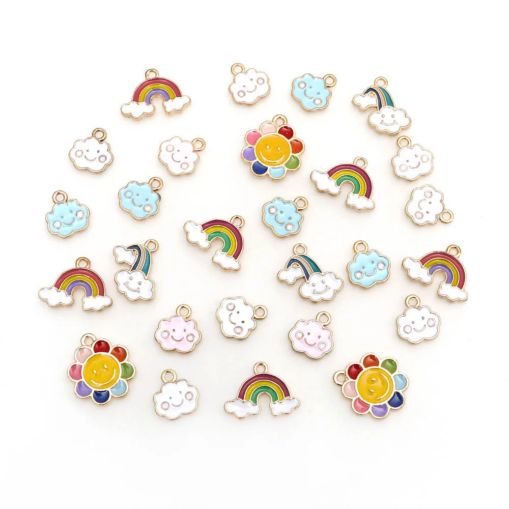 27 шт. подвеска из металлического сплава в виде радуги и облака | Украшения