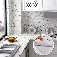 wokhome vinyl waterproof self adhesive terrazzo wallpaper contact paper kitchen living room pvc oil pro wall stickers home decor
