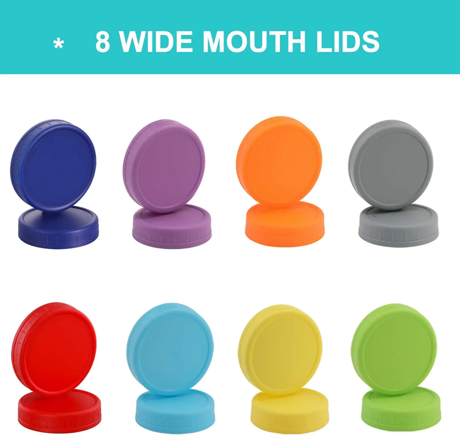 Крышки для банок Mason с широким горлышком цветные пластиковые крышки хранения