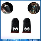 Устойчивость к поту игры палец перчатки Pubg напальчник из серебряного волокна анти-скольжения с накатанной головкой рукав для Мобильный телефон с сенсорным Экран Управление