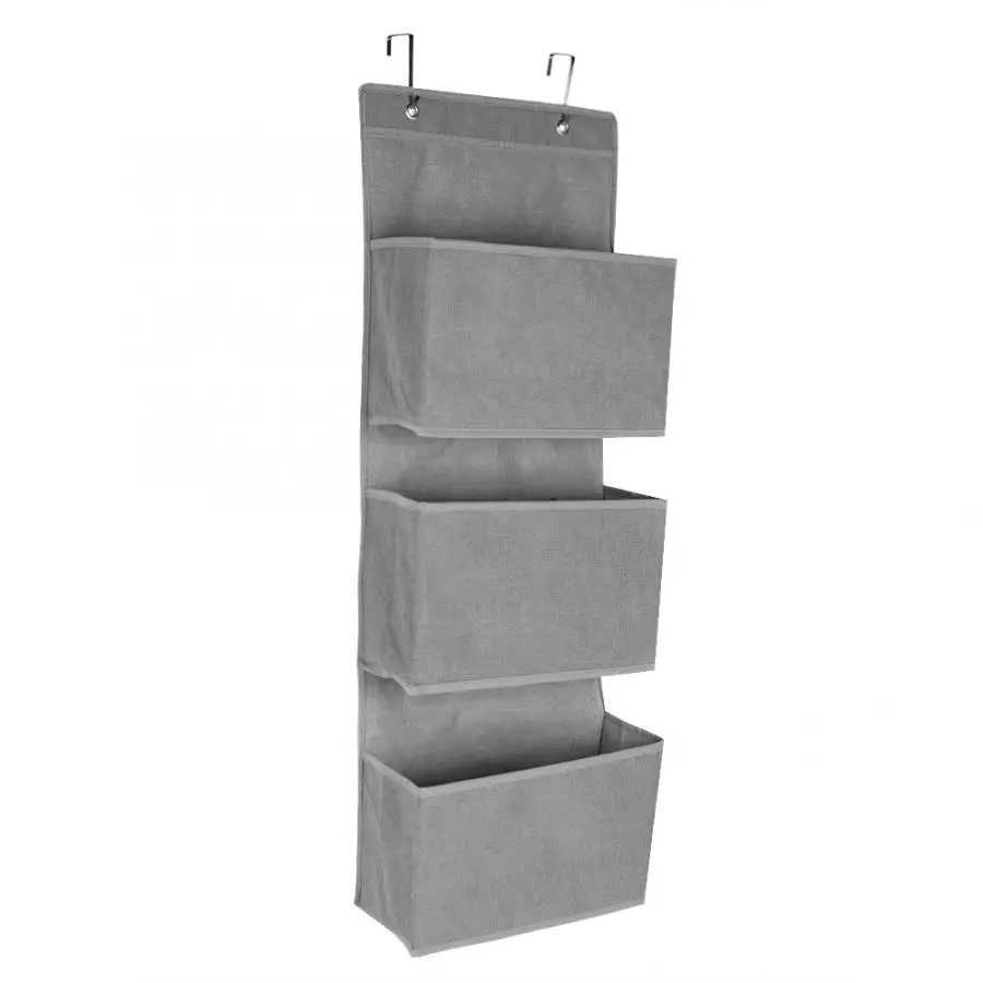 Shoes Bag Travel Portable Zip Lock Plastic Bags 3 Tier Nonwoven Door Hanging Clothes Organiser Toy Storage Pockets | Дом и сад