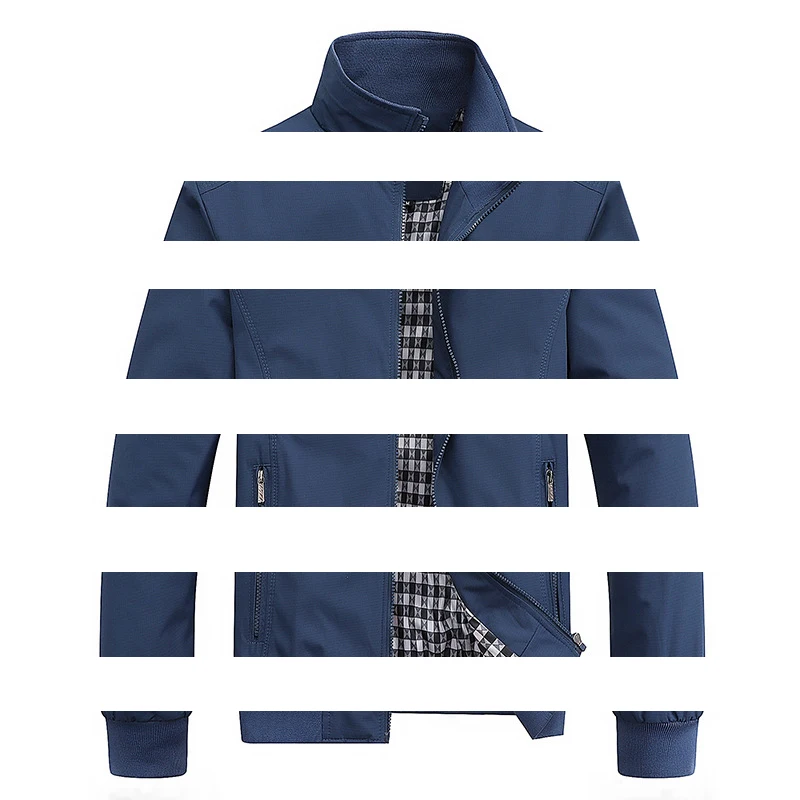 

2021 Spring Autumn Casual Solid Fashion Slim Jacket Men Overcoat New Arrival Baseball Jackets Men's Jacket