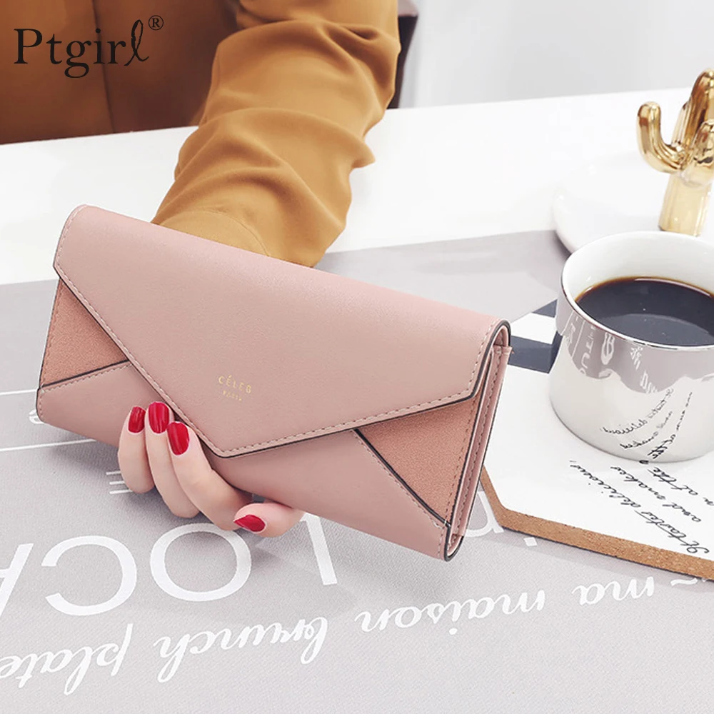 Дизайнерский клатч конверт в новом стиле кошельки для женщин кошелек с застежкой