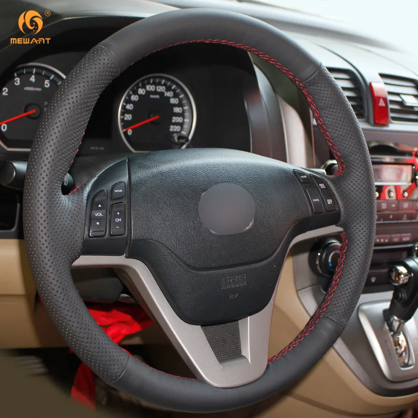 Чехол на руль MEWANT для Honda CRV черный чехол из искусственной кожи аксессуары салона