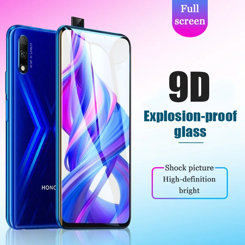 

9D полное покрытие защитное закаленное стекло на Huawei Honor 10X 9X 8X Lite Премиум Защита для экрана на Honor 8A Pro 9C 9A 8C X10