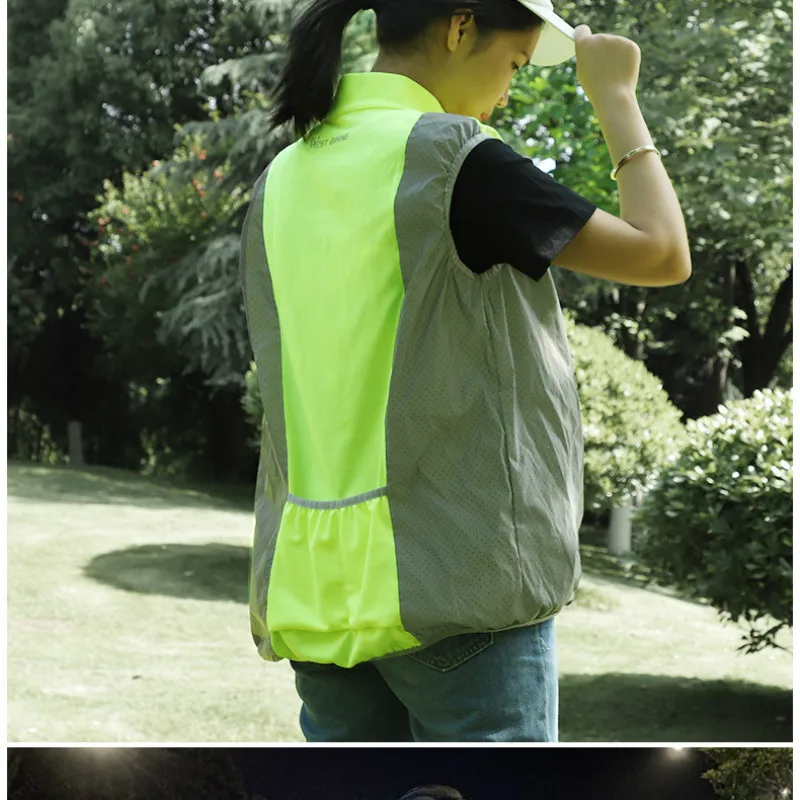 

Riding Waistcoat Reflective Vest Motorcycle Bicycle Night Riding Safety Clothing Construction Vest Reflective Vest Traffic Road