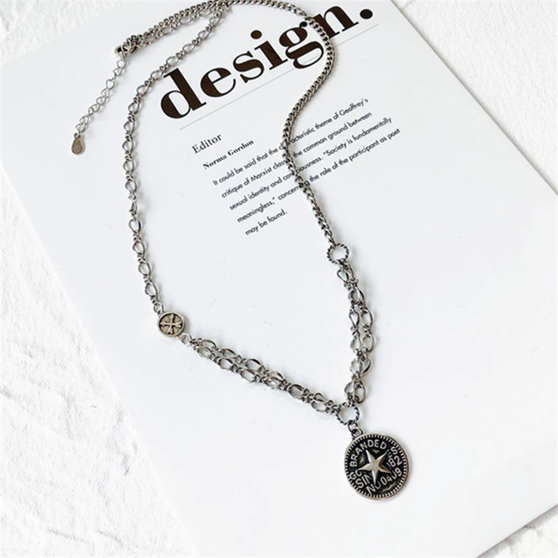 Женское ожерелье из серебра 925 пробы с круглыми буквами | Украшения и аксессуары