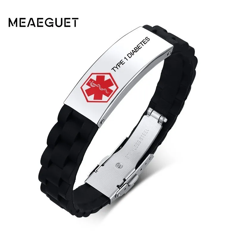 Браслет медицинский Uisex для мужчин и женщин браслет из нержавеющей стали с