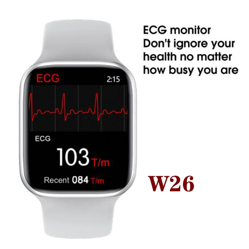 

IWO W26 Smart Watch Series 6 40mm 44mm with Call Message Reminder ECG PPG Heart Rate IWO W26 Smartwatch for Android IOS
