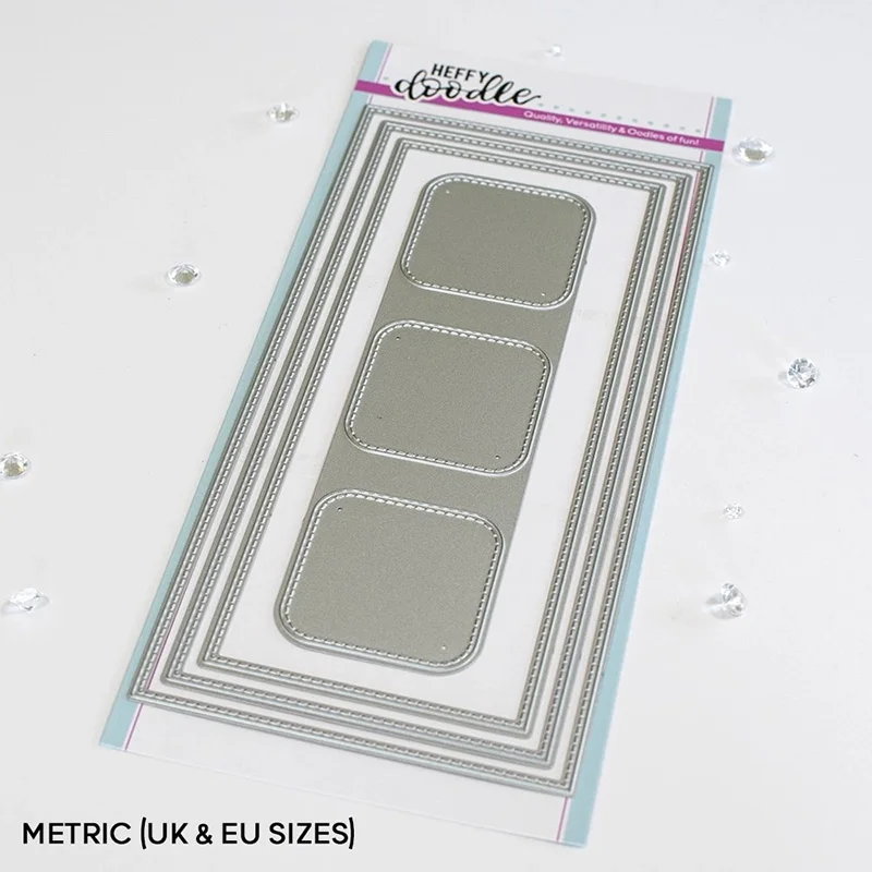 

2021 Square Window Stripe Metal Cutting Dies Shape Scrapbooking Craft Die Cut Stencil Card Make Mould Sheet Decoration Design