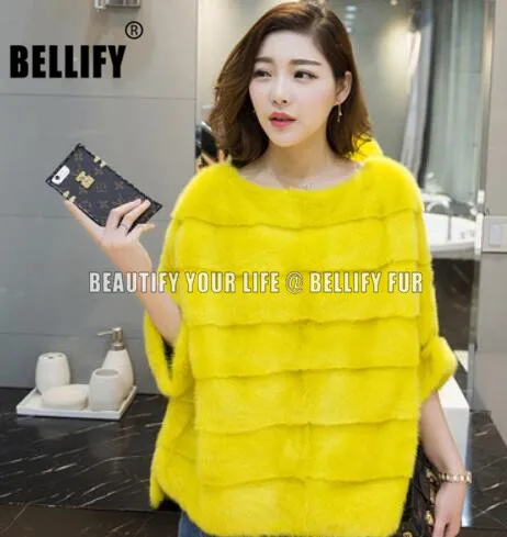 Брендовая Роскошная модная накидка для женщин шуба из меха норки 100/100