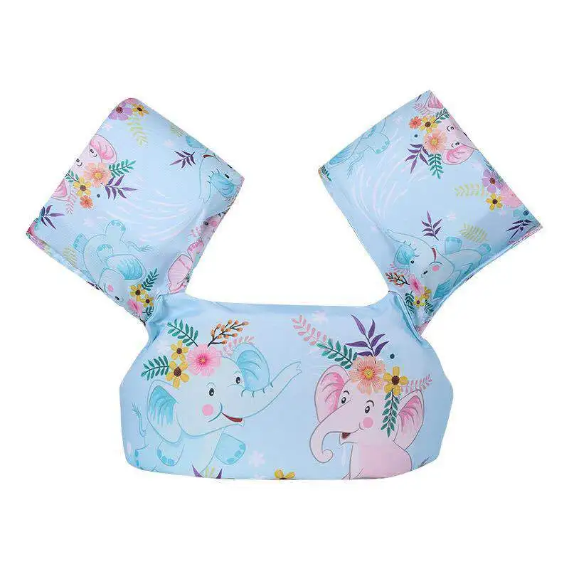 Плавательный жилеток с рукавами Baby Float Cartoon Arm Sleeve Life Jacket Swimsuit Foam Safety Swimming Training Floating Pool Ring on.