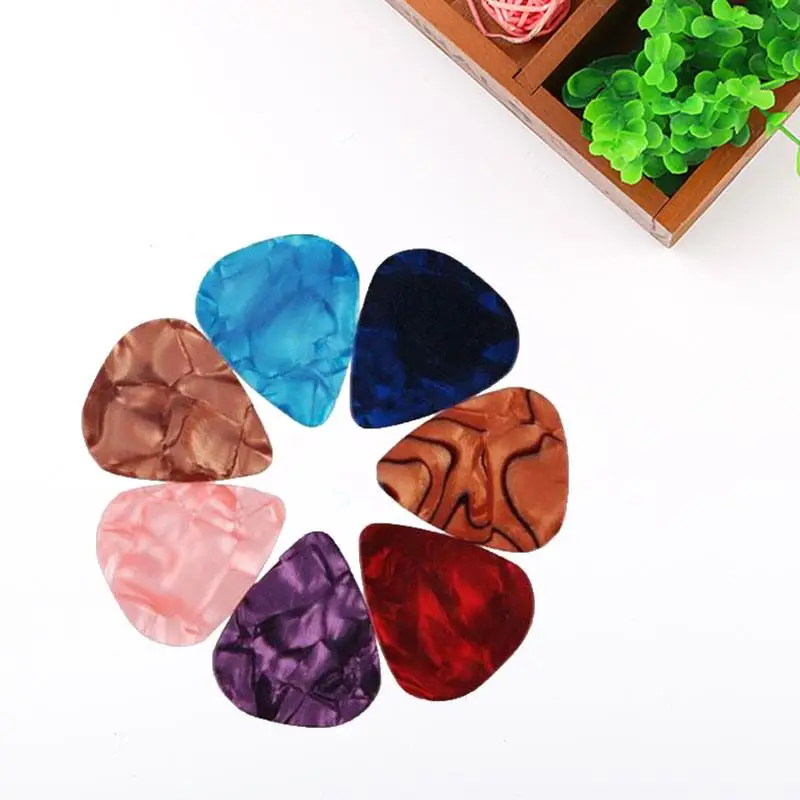 

Guitar Pick Electric Plectrum Picks 50 Pcs Celluloid Acoustic Enduring Mix Thickness Smooth