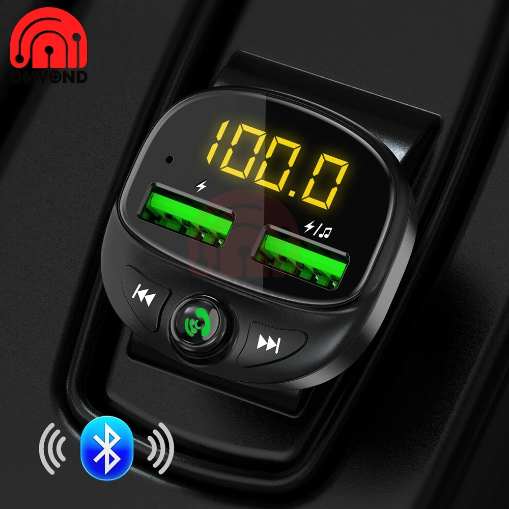 Автомобильное зарядное устройство 12 в Bluetooth беспроводной 5 0 FM передатчик MP3 плеер