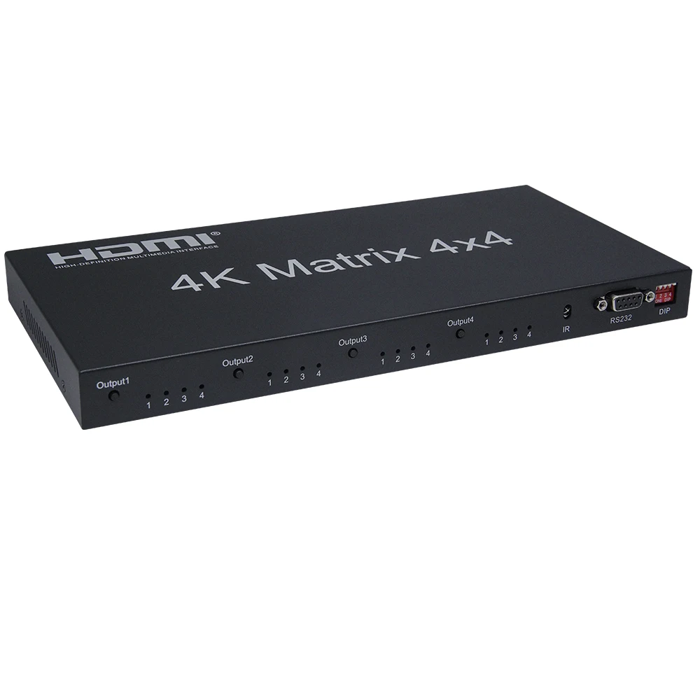 HDMI 2,0 матрица 4X4 с аудио выход HDCP 2,2 HDMI матрица 2,0 HDMI 4 в 4 выход 4 к X 2 к/60 Гц ИК-управление