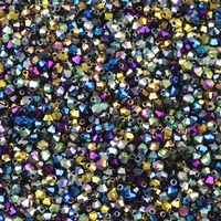yhbzret bicone austrian crystals beads 3mm 200pcs plating color spacer loose beads for jewelry making bracelet accessories diy