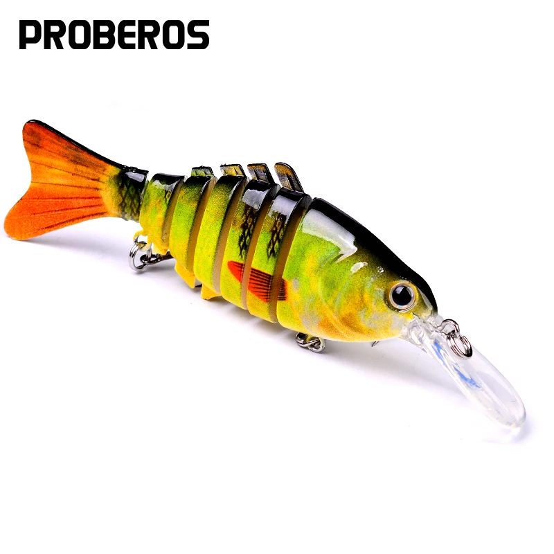 Рыболовная приманка PROBEROS Swimbait 7 секций 11 2 см 4 дюйма 0 497 унций 14 09 г рыболовная 6 #