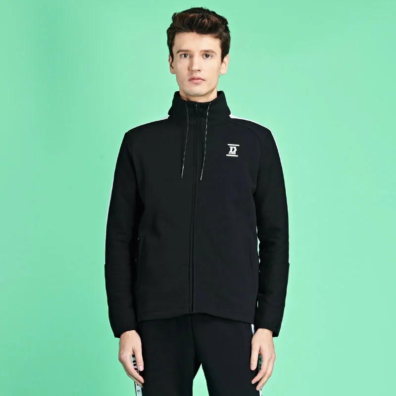 

361 men's sports coat autumn new loose and breathable casual men's zipper cardigan open front comfortable sweater