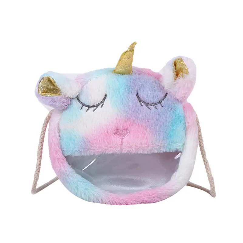 Радужная сумка на плечо единорога для девочек Ita плюшевая сумка-мессенджер милая