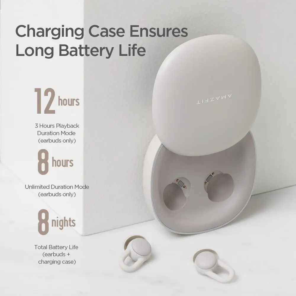 Amazfit Zenbuds Noise Reduction TWS  Earphone Long Battery Life Music Type-C Charging Case for iOS Android