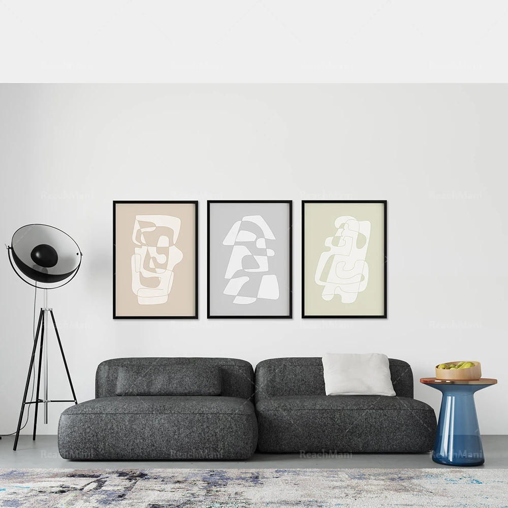 

My Mind Shape Art Print Geometric Wall Pastel Abstract Wall Print Minimalist Poster Bohemian Print Modern Decoration