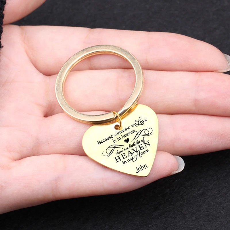 Персонализированный брелок с подвеской в виде сердца индивидуальный потому что