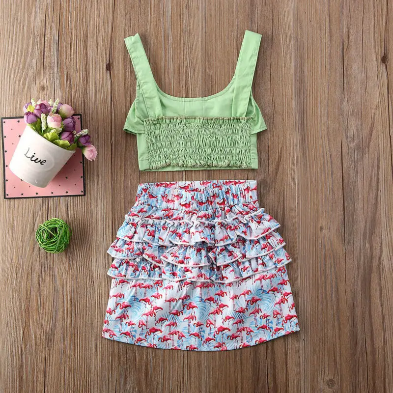 Для детей ясельного возраста для маленьких девочек жилет с оборкой топы принтом