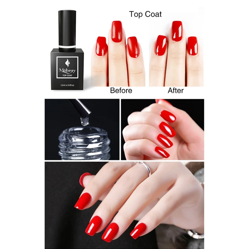 Не Чистящая основа для дизайна ногтей верхнее покрытие Укрепляющий гель УФ Led