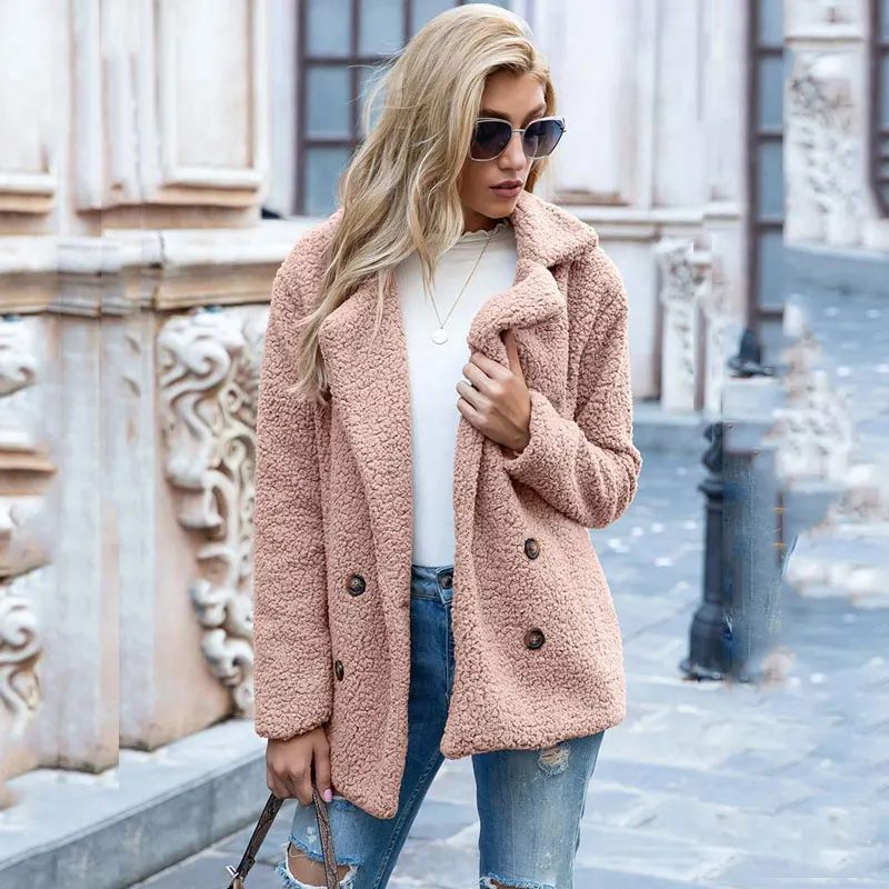 

2020 Autumn Winter Teddy Coat Women Faux Fur Coat Female Oversized Teddy Jacket Ladies Outerwear Overcoat Thick Warm Plush Coats