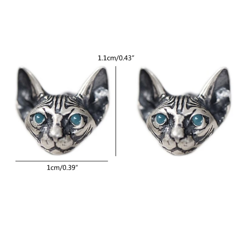 

1 Pair Vintage Sphink Cats Stud Earrings Hypoallergenic Punk Cats Earrings Gothic Cool Earrings Unisex Fashion Jewelry Gifts